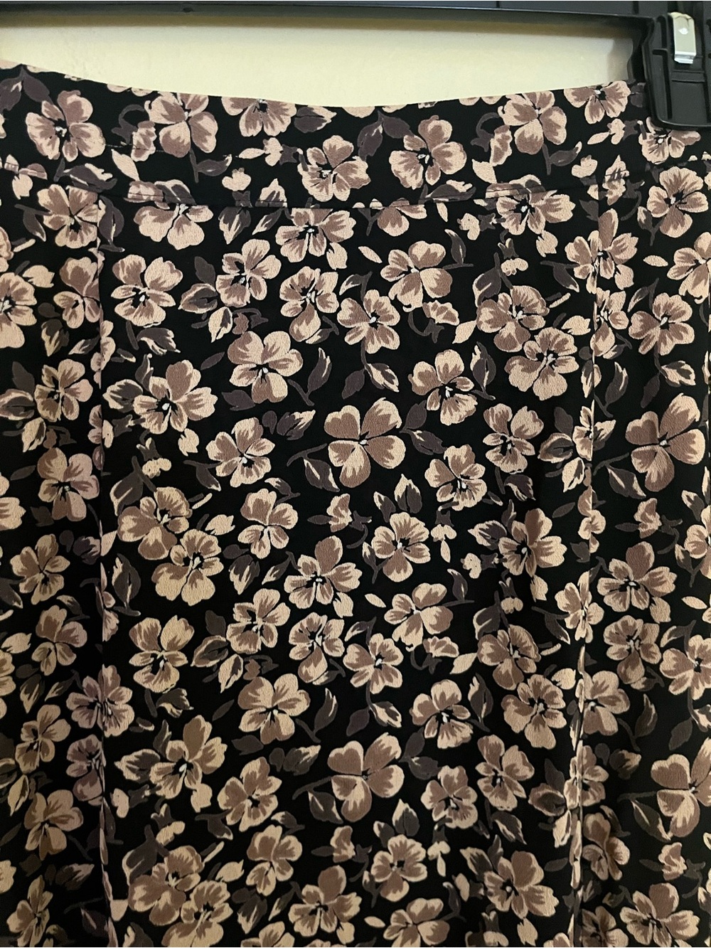 Kenar Studio Woman’s Brown Black Floral Womens Button Front Maxi Skirt Size 10 - Picture 8 of 8